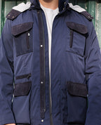 Utility Suede-Trim Field Jacket