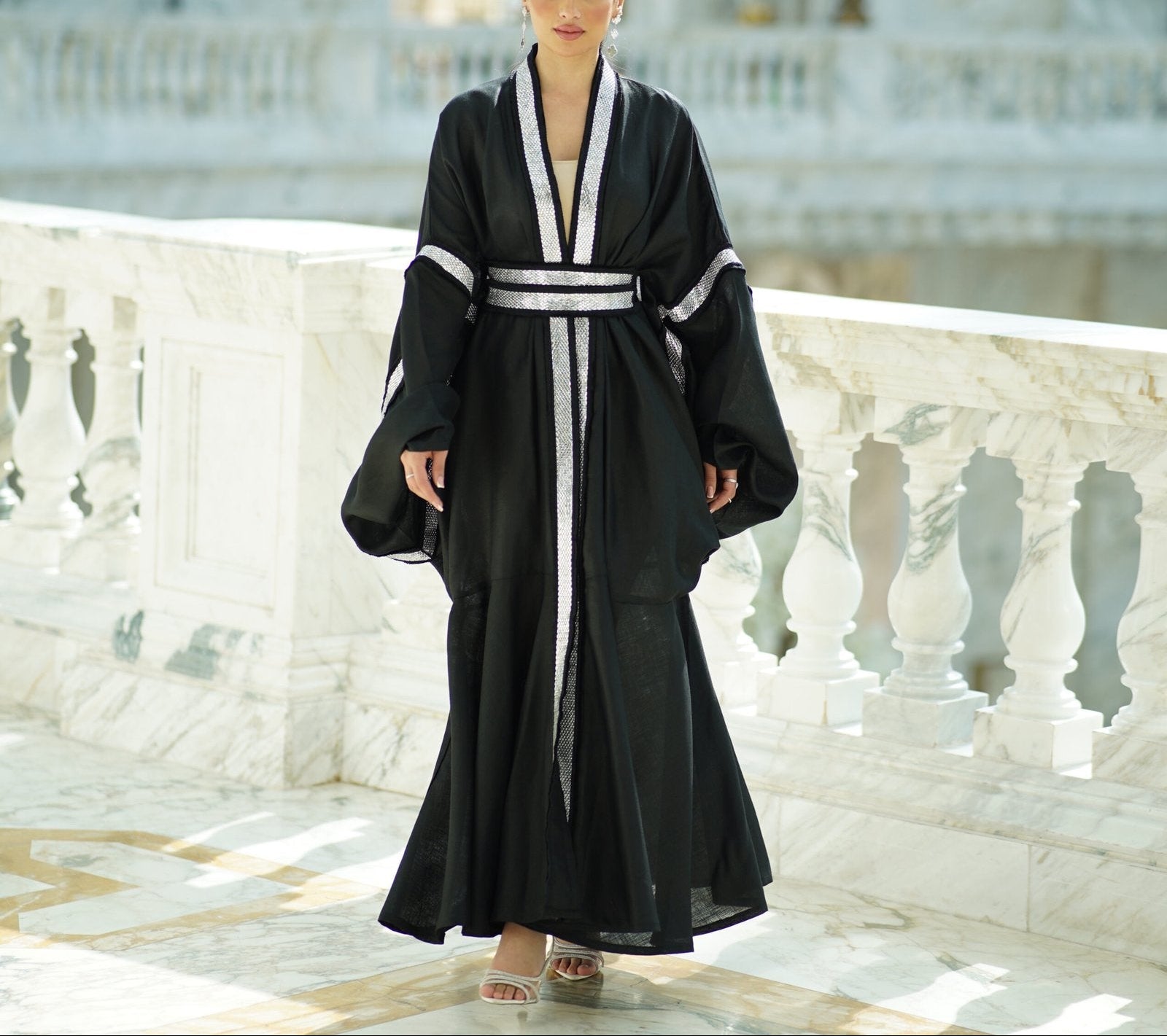 Crystal Linen Kaftan