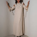 Crystal Elegance High Neck Dress