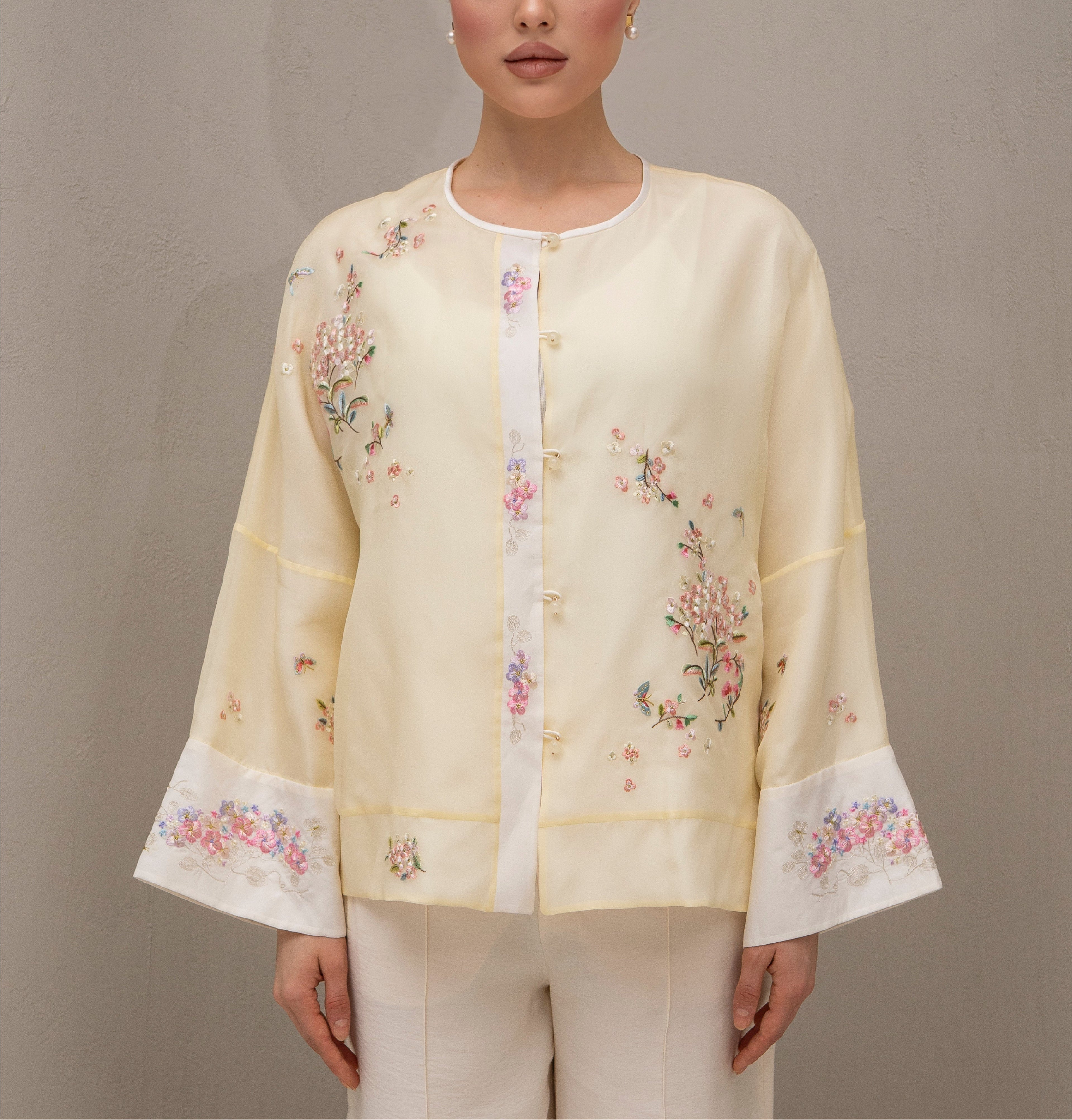 Sunlit Flora Kimono