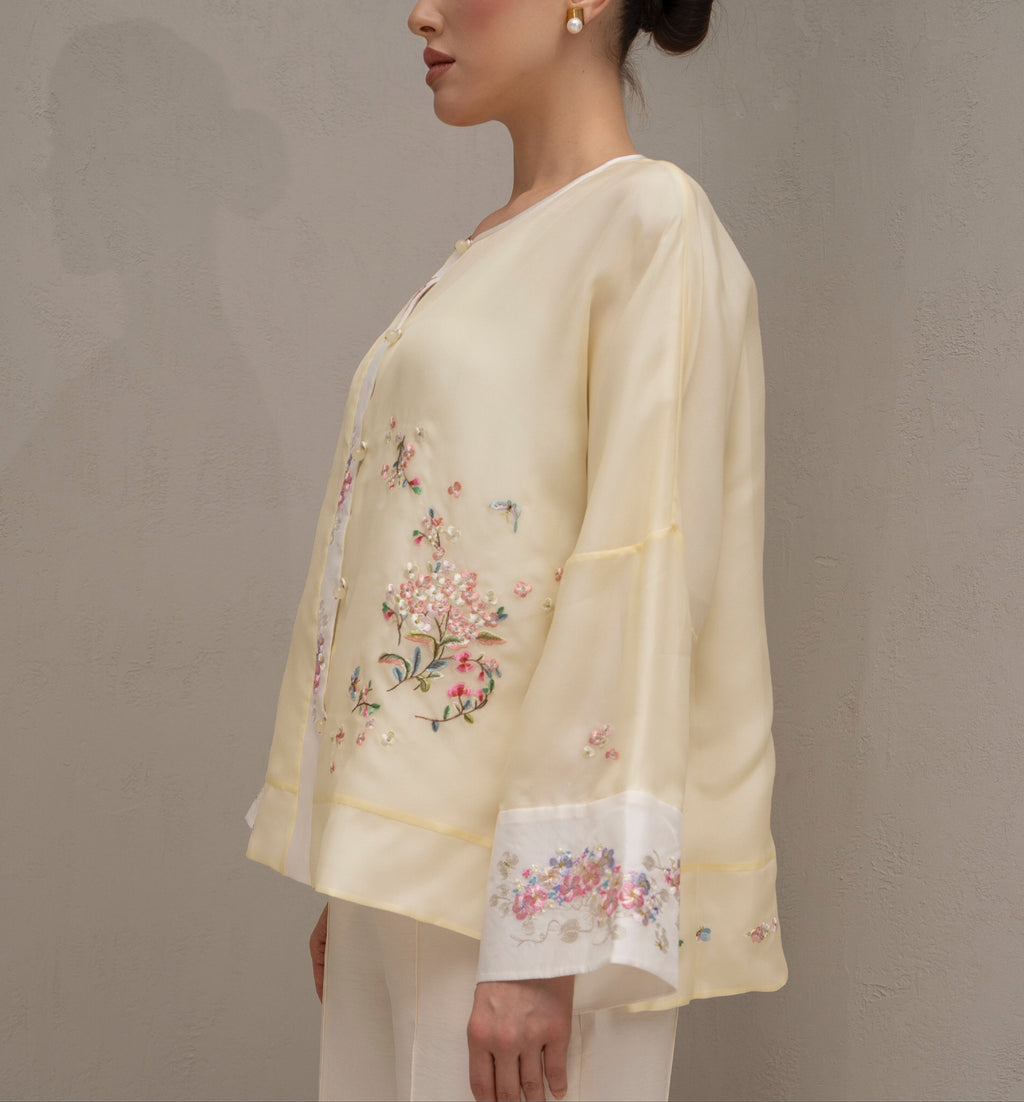 Sunlit Flora Kimono
