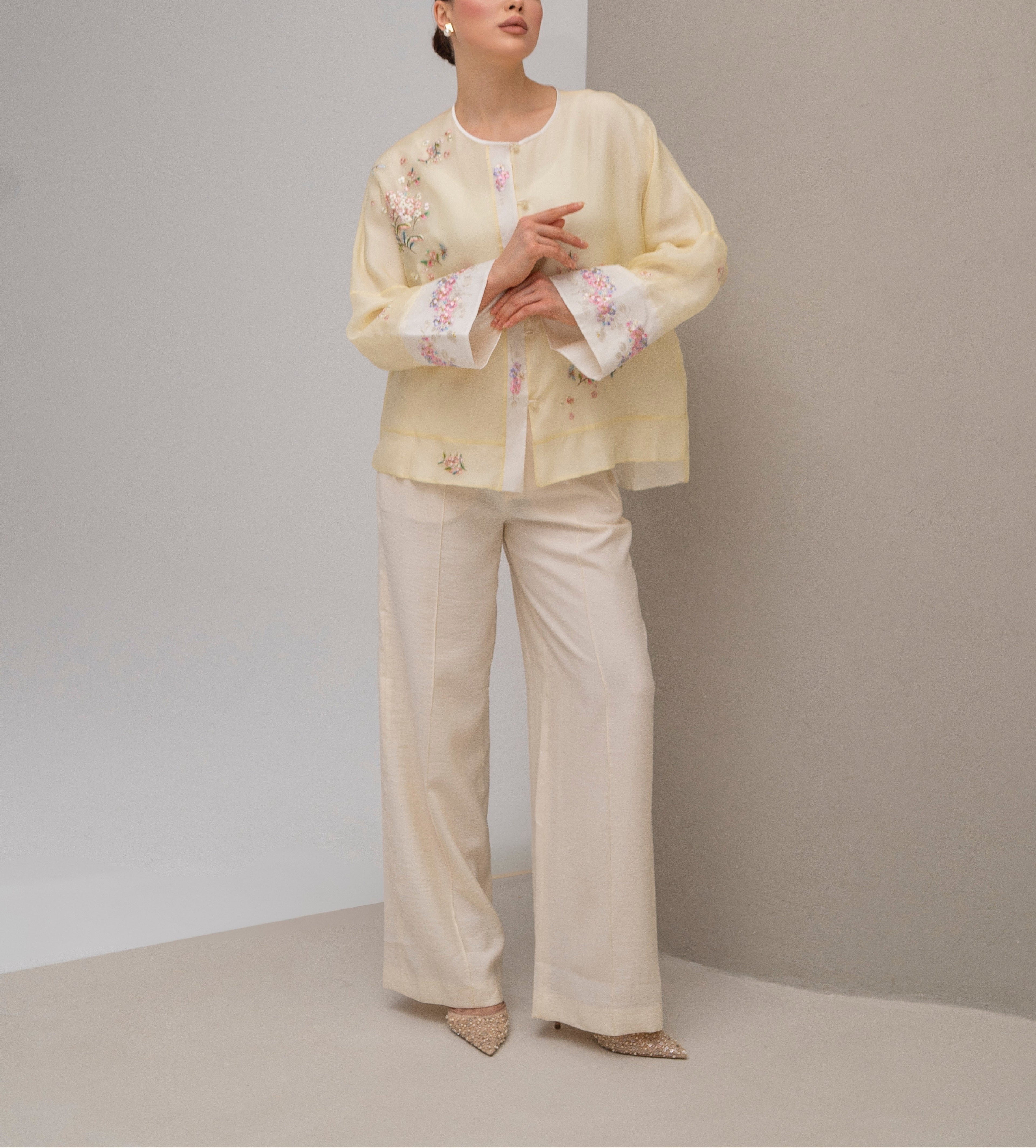 Sunlit Flora Kimono