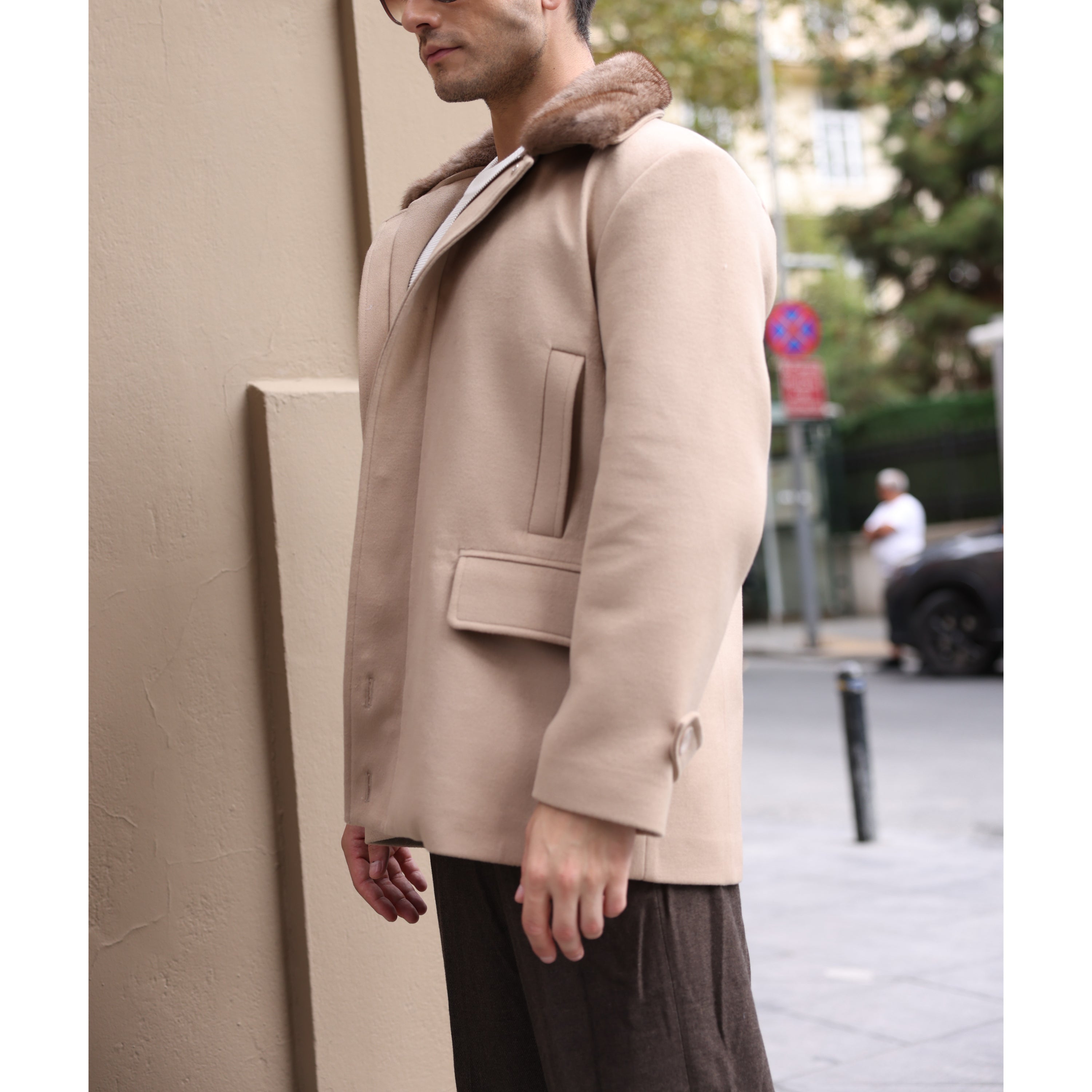 Mink Collar Cashmere