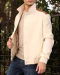 Cashmere Blend with Suede Accents