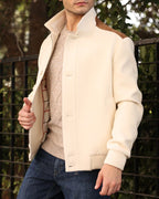 Cashmere Blend with Suede Accents