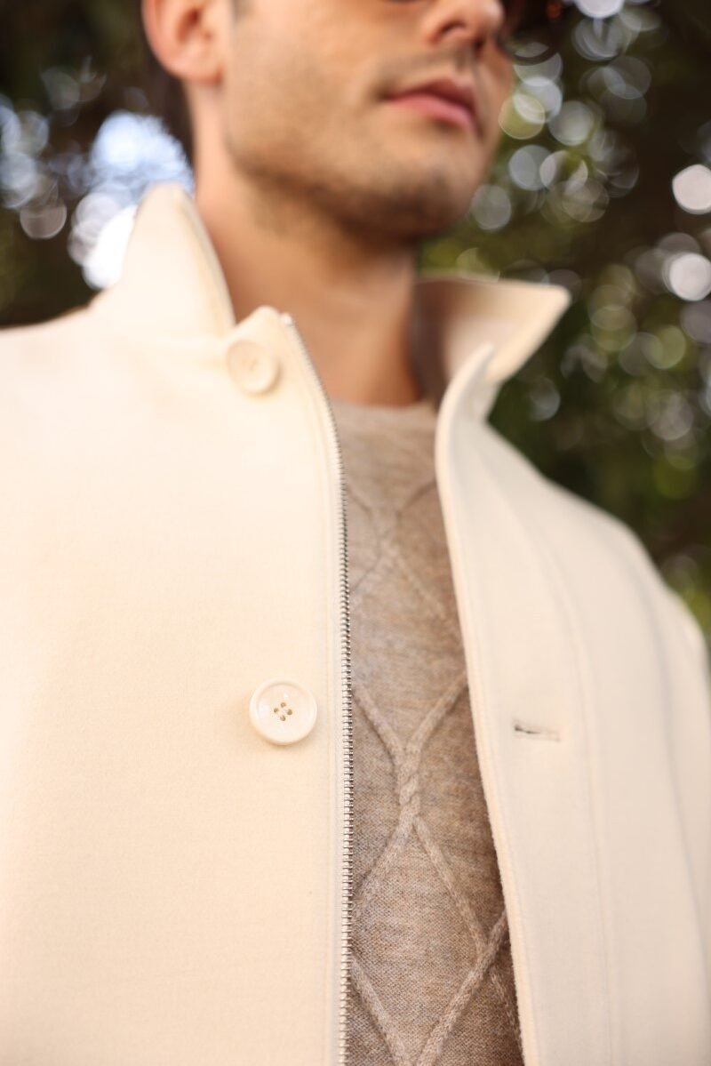 Cashmere Blend with Suede Accents