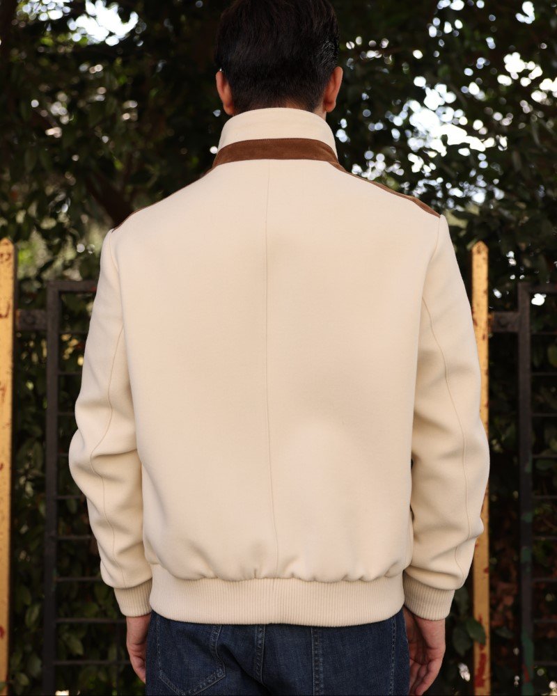 Cashmere Blend with Suede Accents