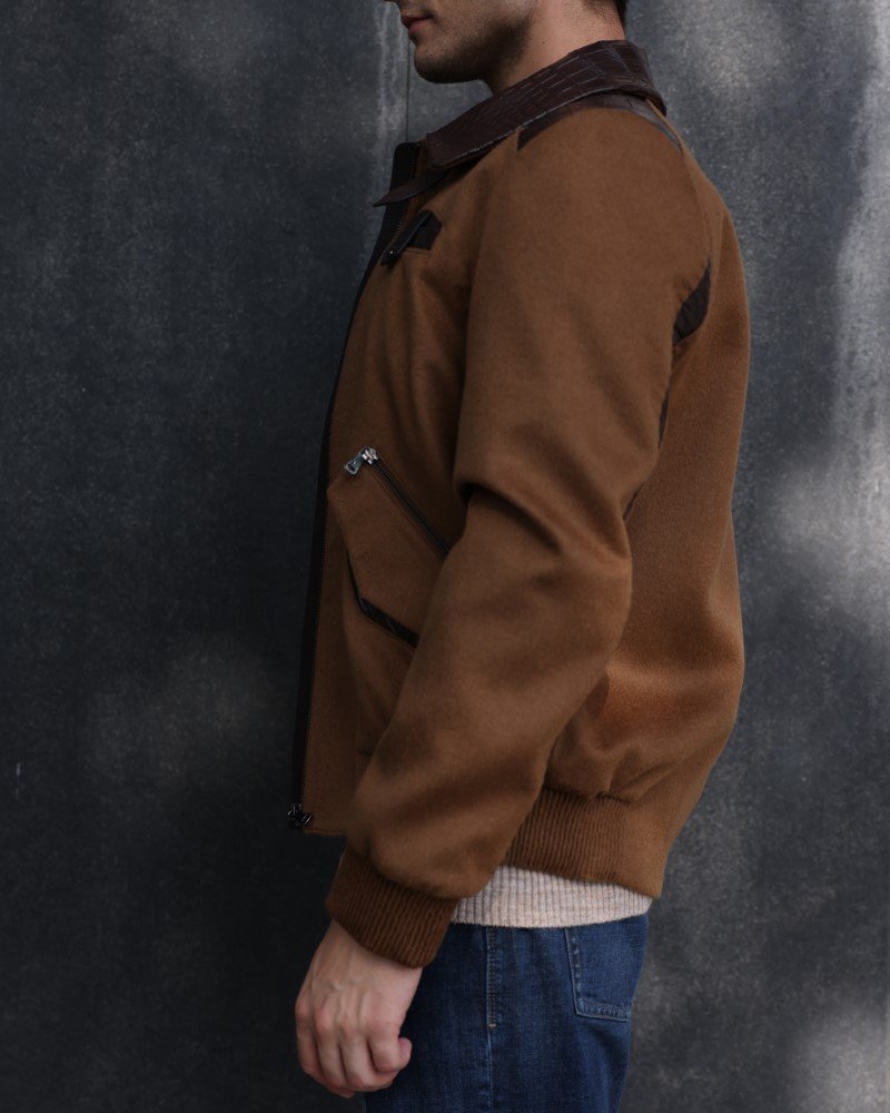 Regal Croc-Trim Cashmere
