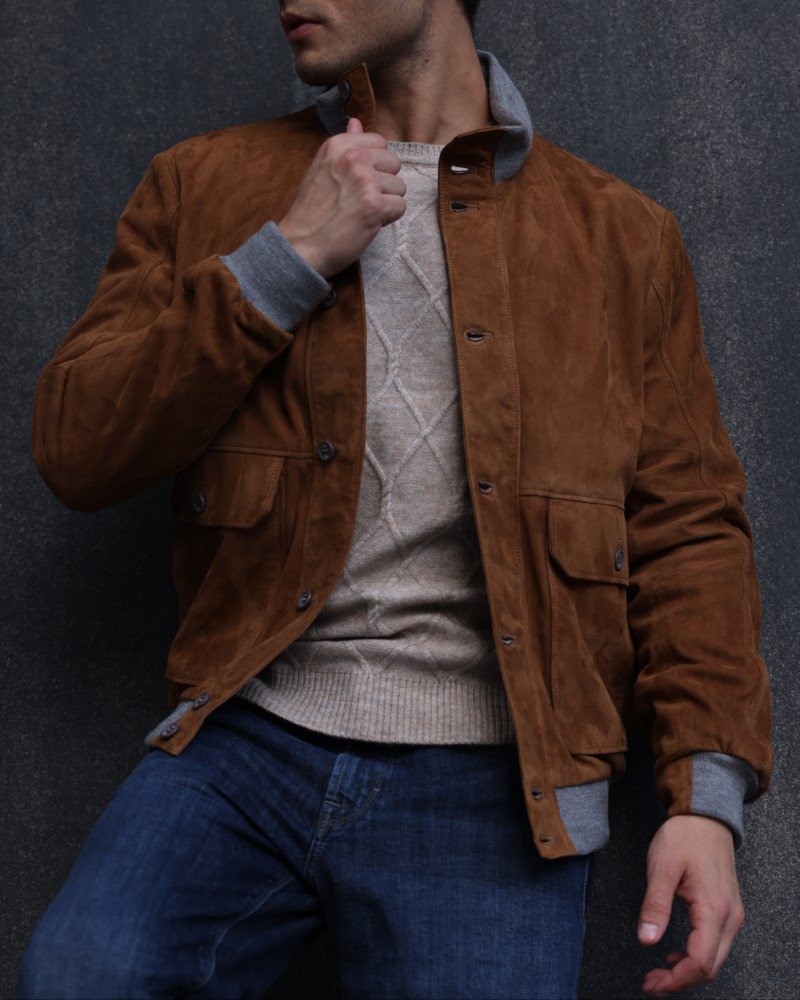 Suede with Mixed-Material Accents