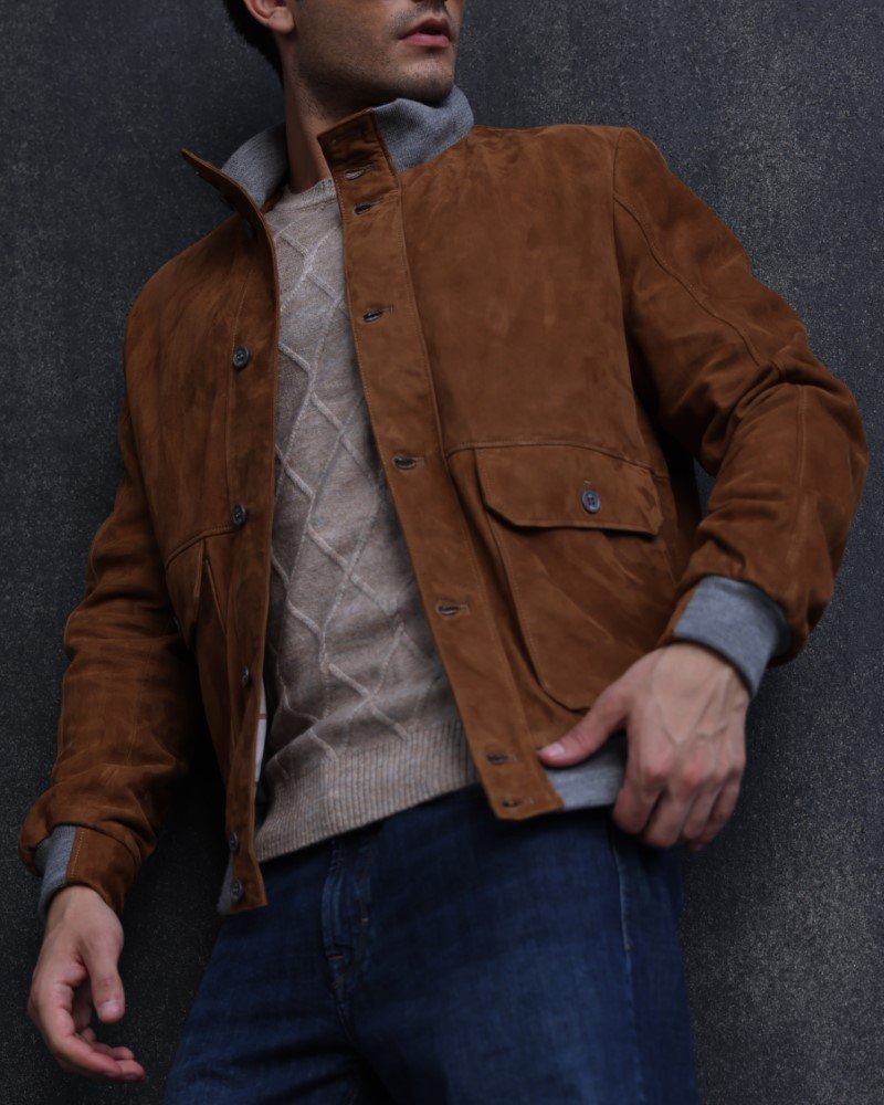 Suede with Mixed-Material Accents