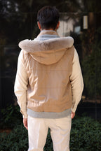 Quilted Fur-Trim Puffer Vest
