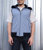 Cielo Fur-Hood Puffer Vest