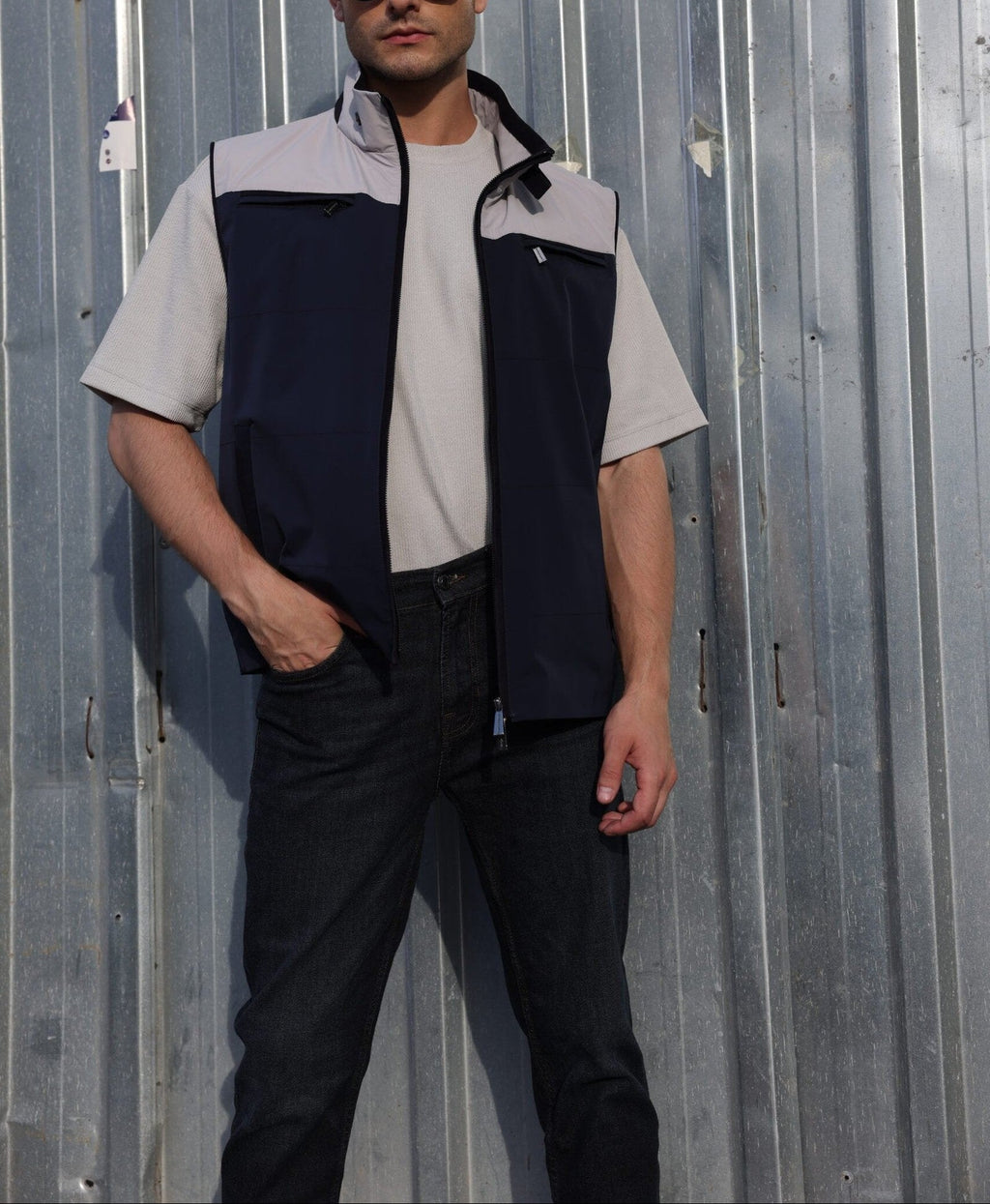 Bicolor Utility Vest