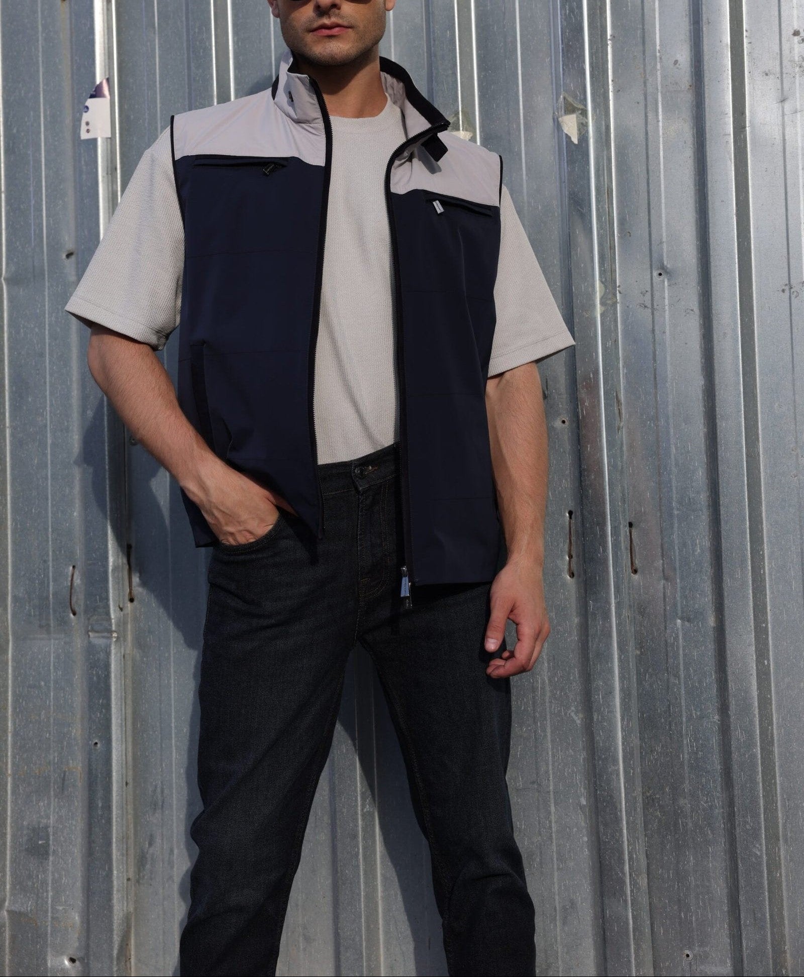 Bicolor Utility Vest