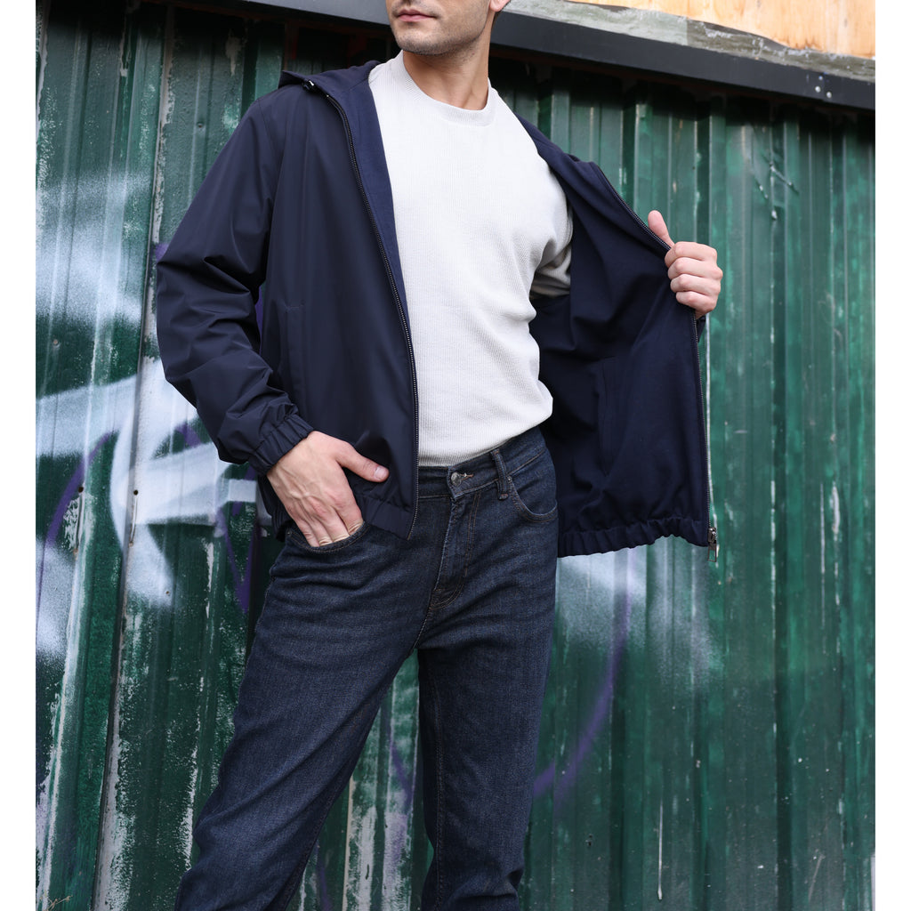 Reversible Bomber with hoodie
