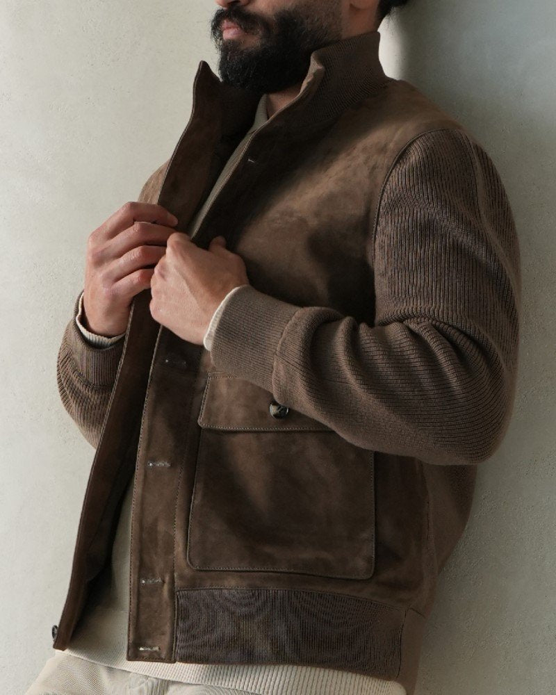 Arbor Suede Knit Jacket