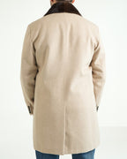 Blend Coat with Mink Collar