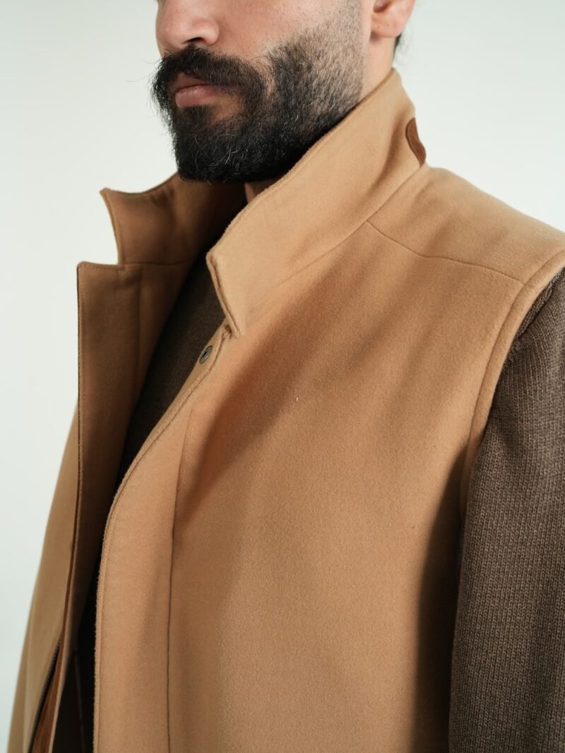 Camel Cashmere Blend Vest