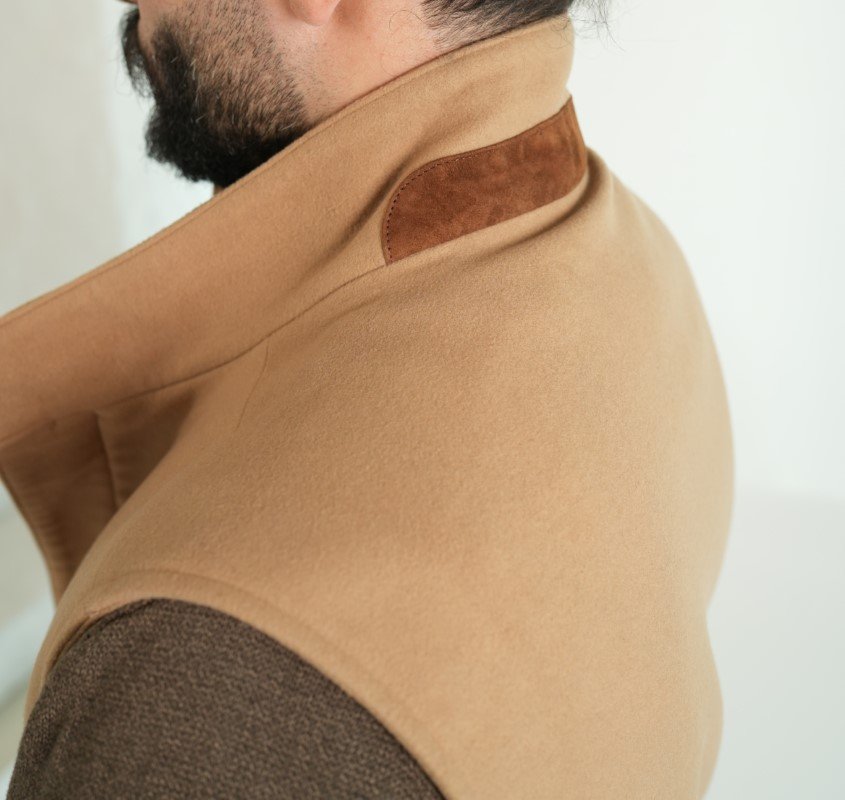 Camel Cashmere Blend Vest