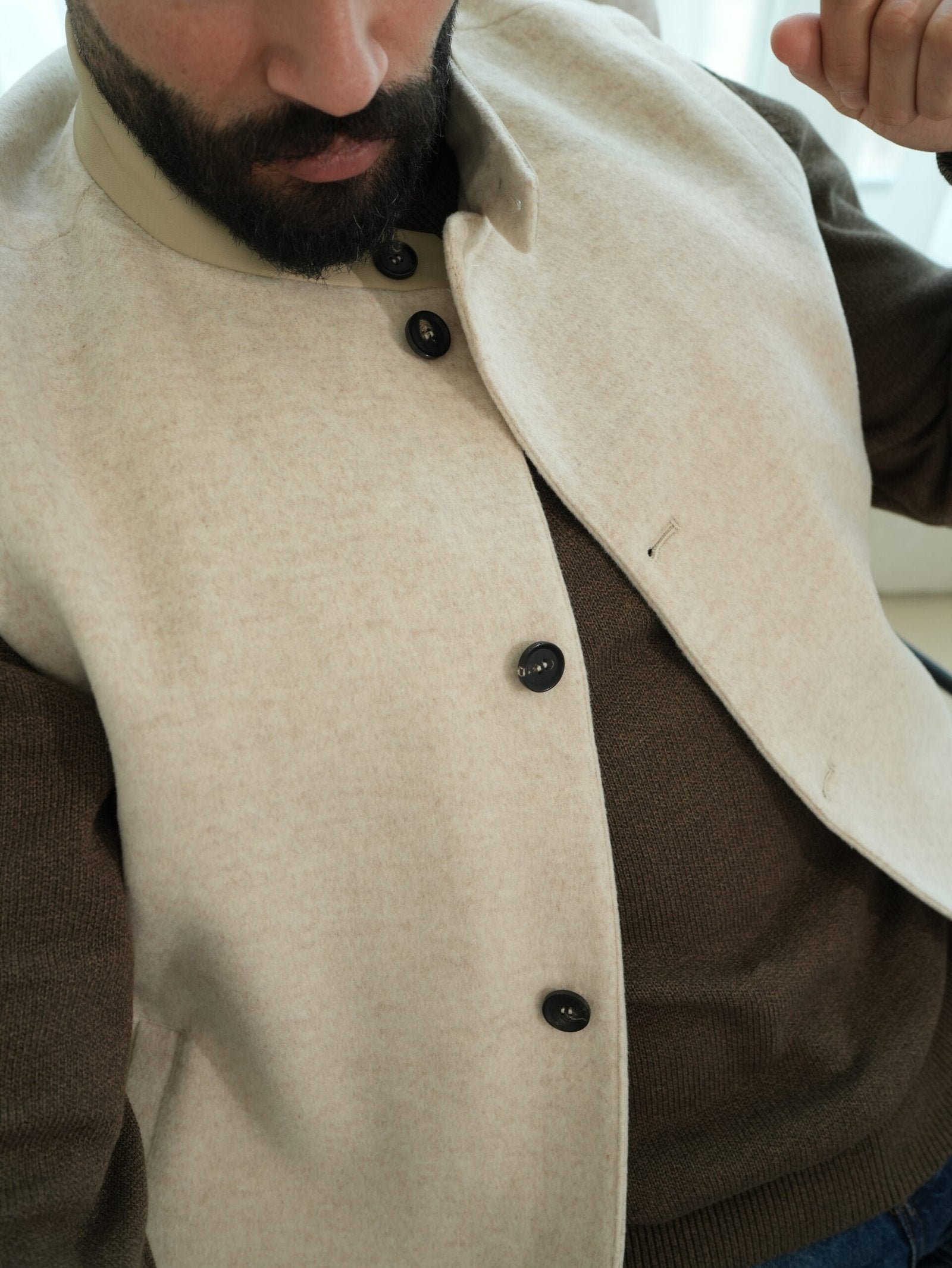 Cashmere  Sand Wool Vest