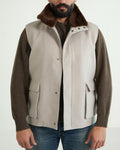 Cashmere Removable Rex Fur