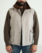 Cashmere Removable Rex Fur