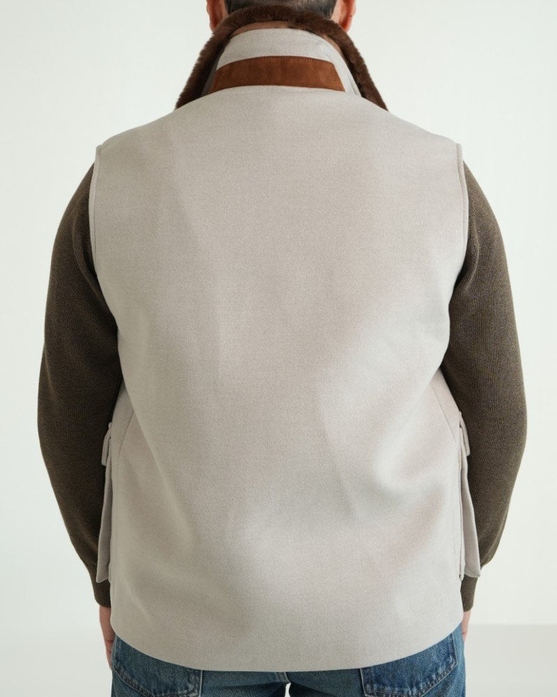 Cashmere Removable Rex Fur