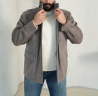 Cashmere-Wool Utility Jacket