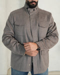 Cashmere-Wool Utility Jacket