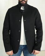Regal Cashmere Stand-Collar Coat