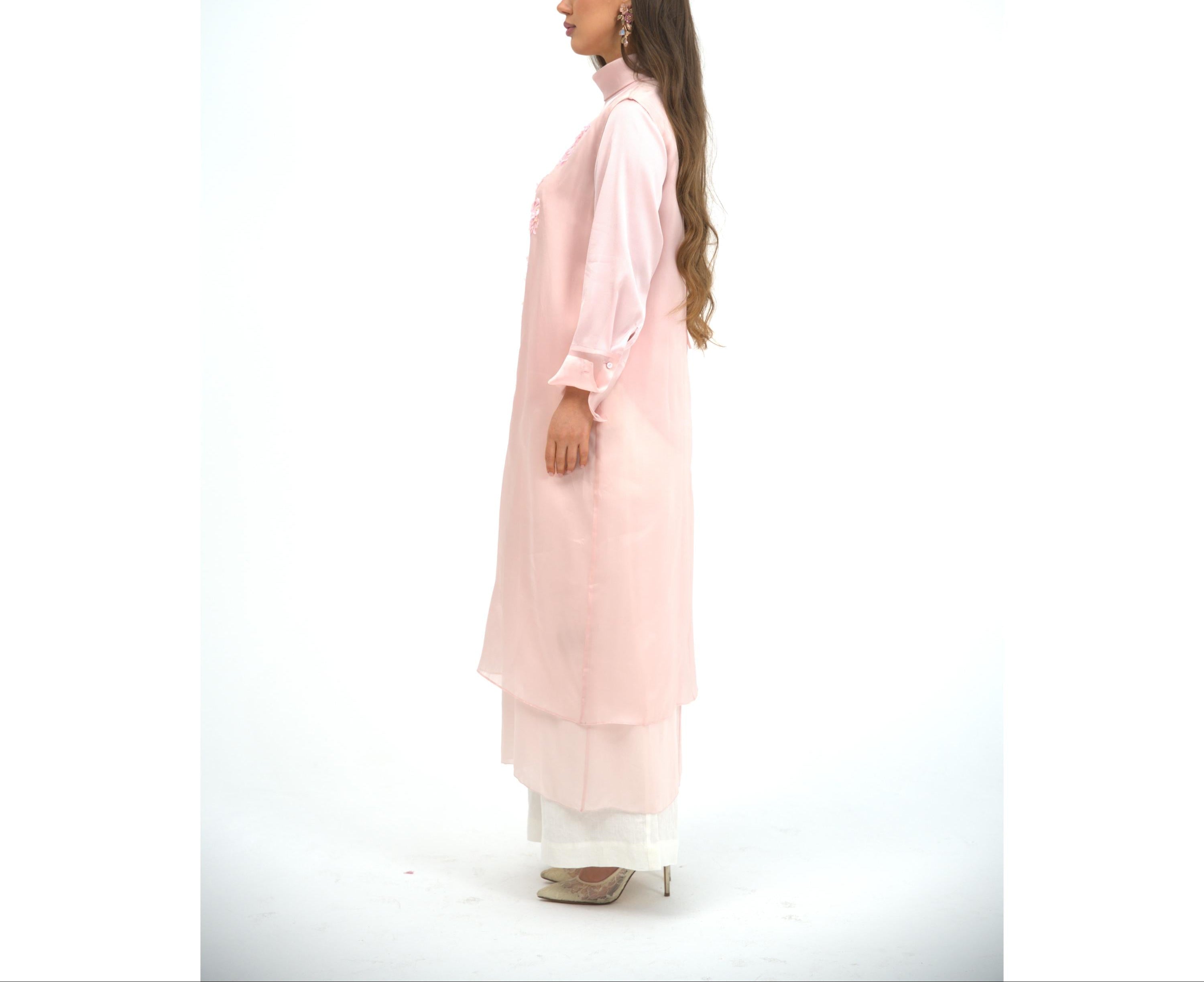 Pink Embroidery Dress