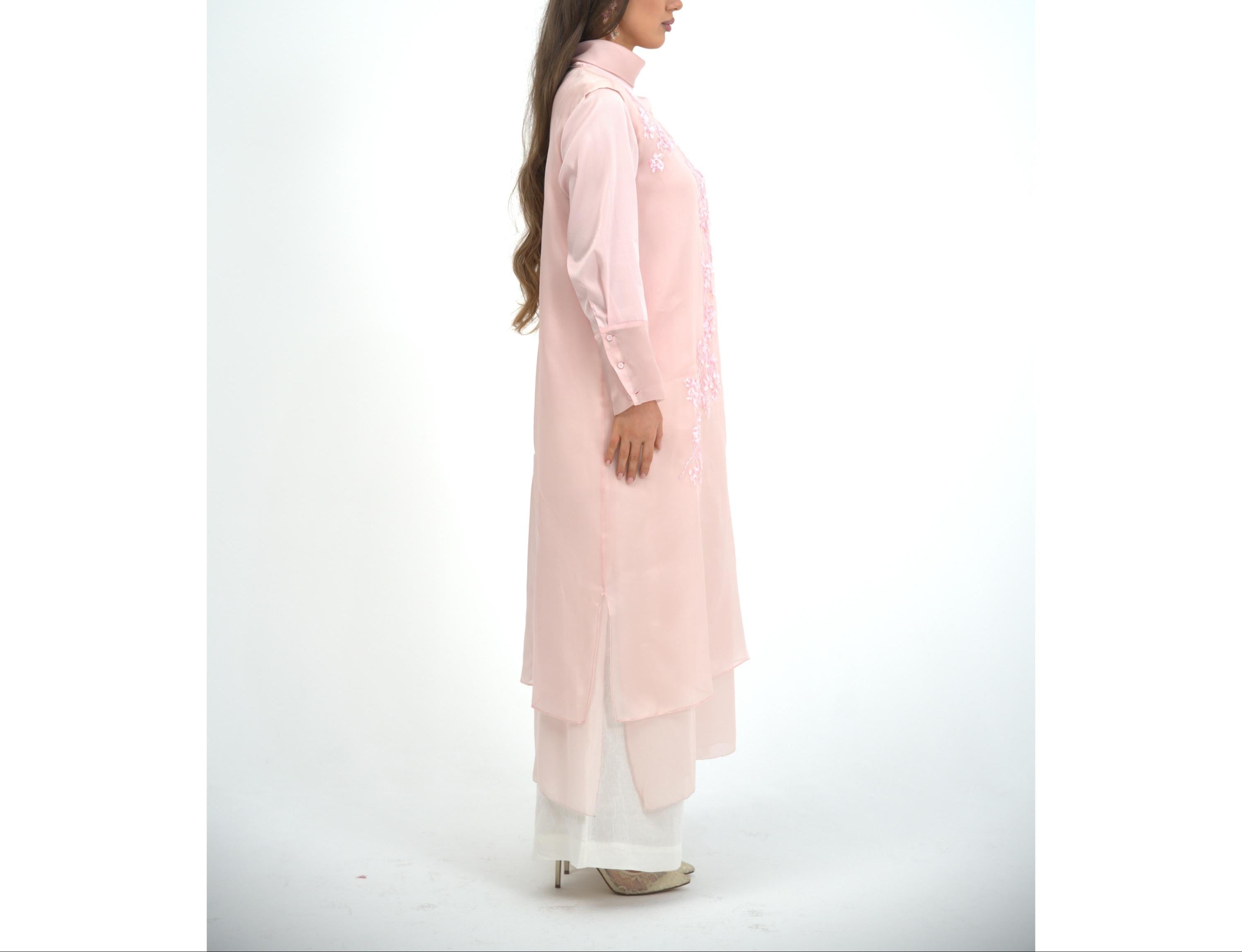 Pink Embroidery Dress