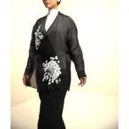 Black Embroidery Cardigan