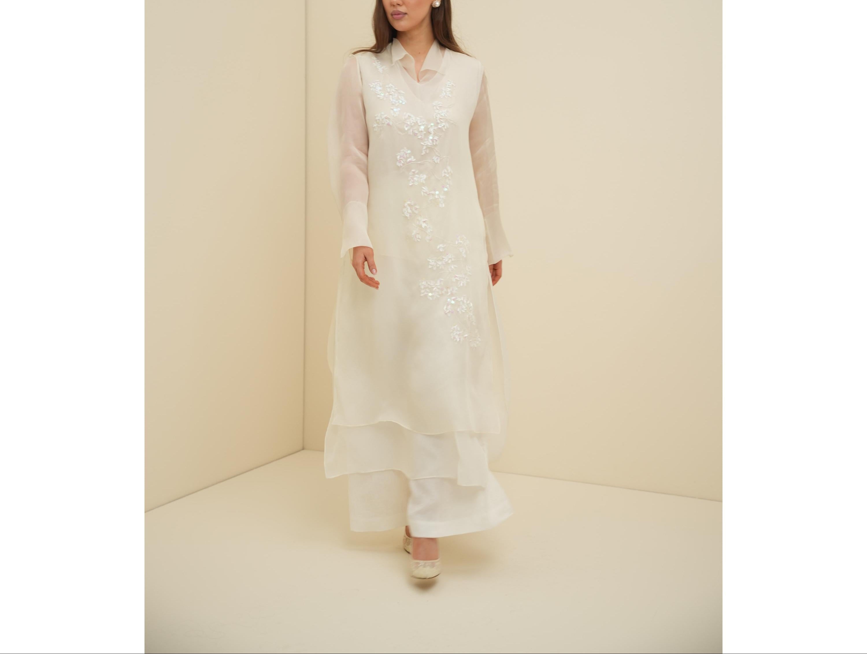 Floral Embroidery Dress