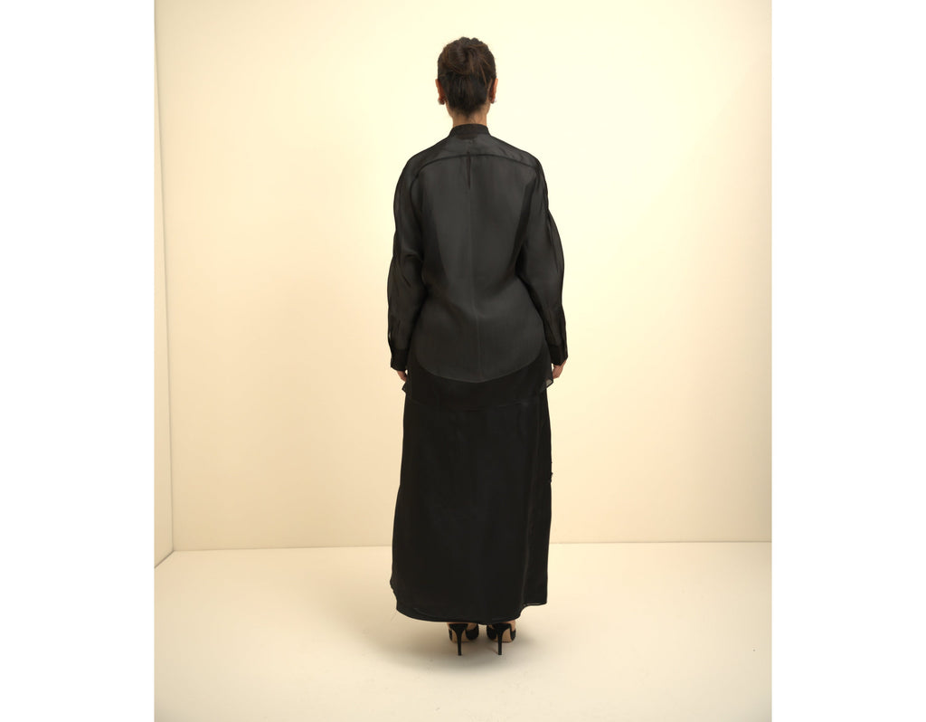 Black Embroidery Cardigan
