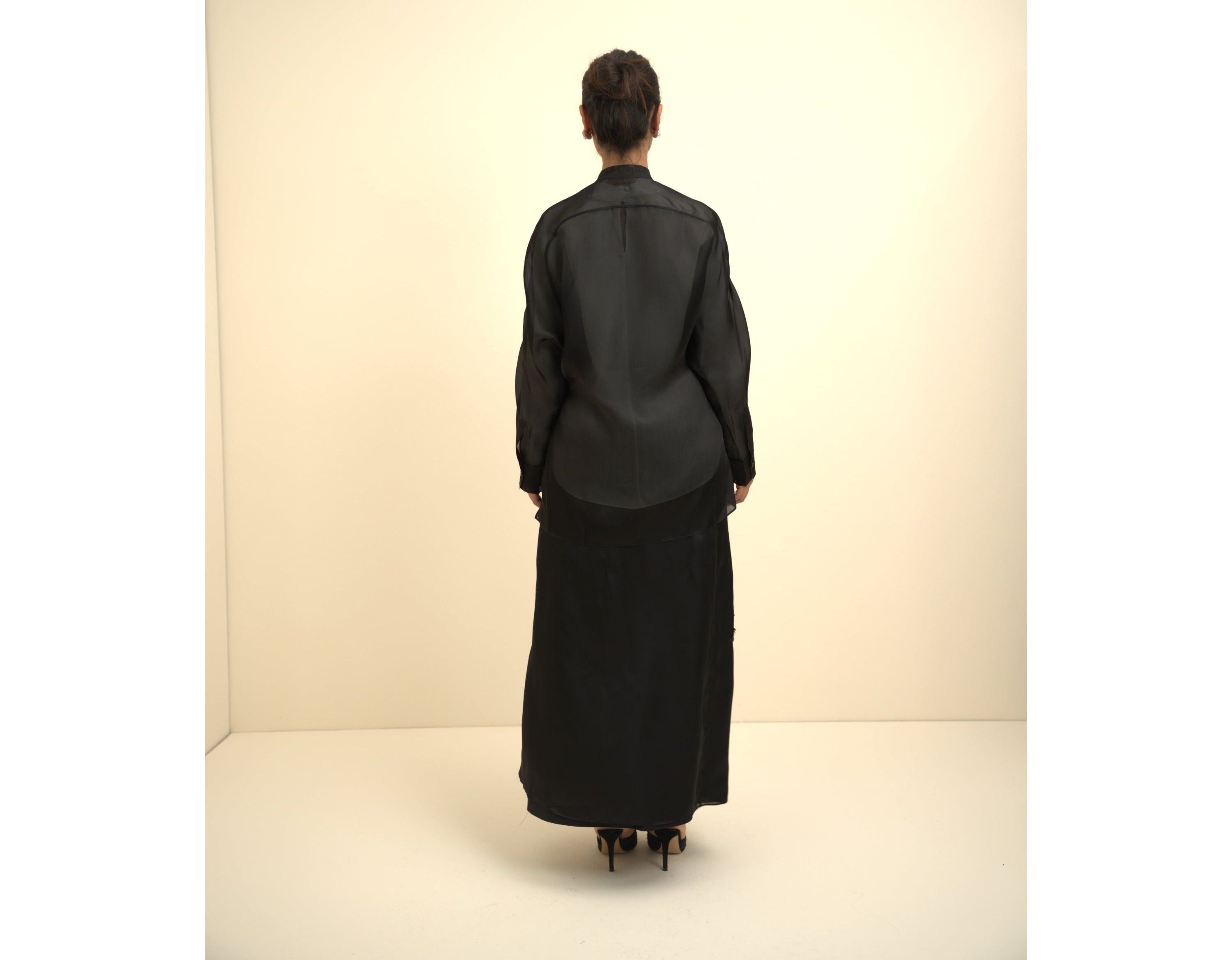 Black Embroidery Cardigan