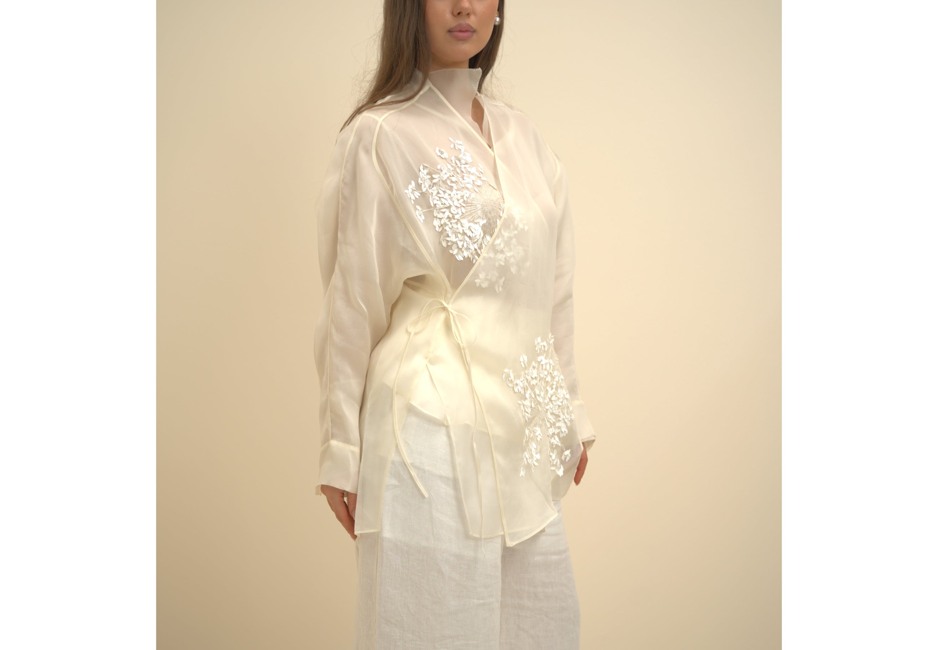 Floral Embroidery Cardigan