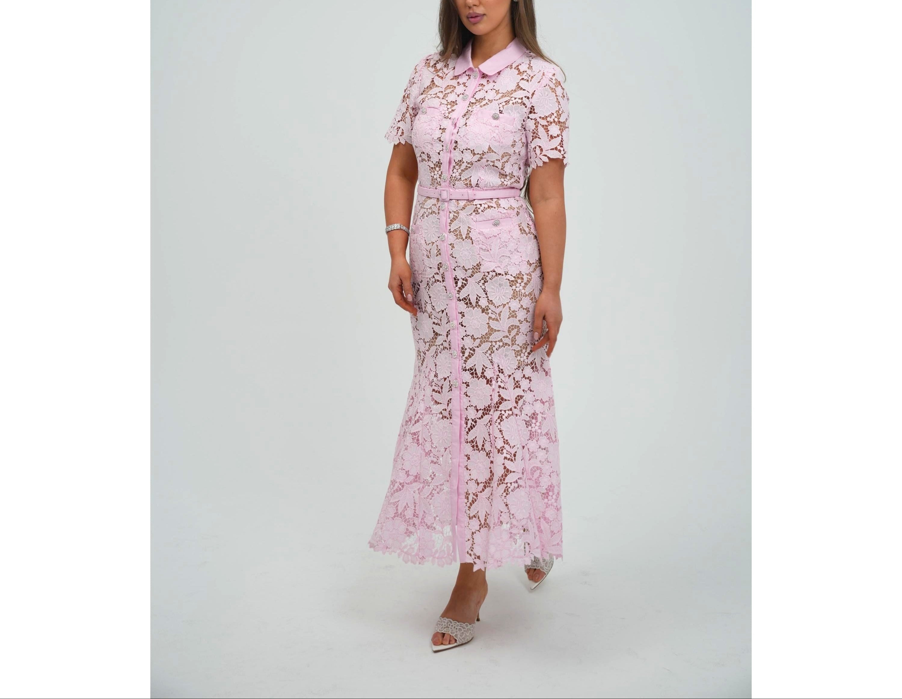 Pink Dantel Dress