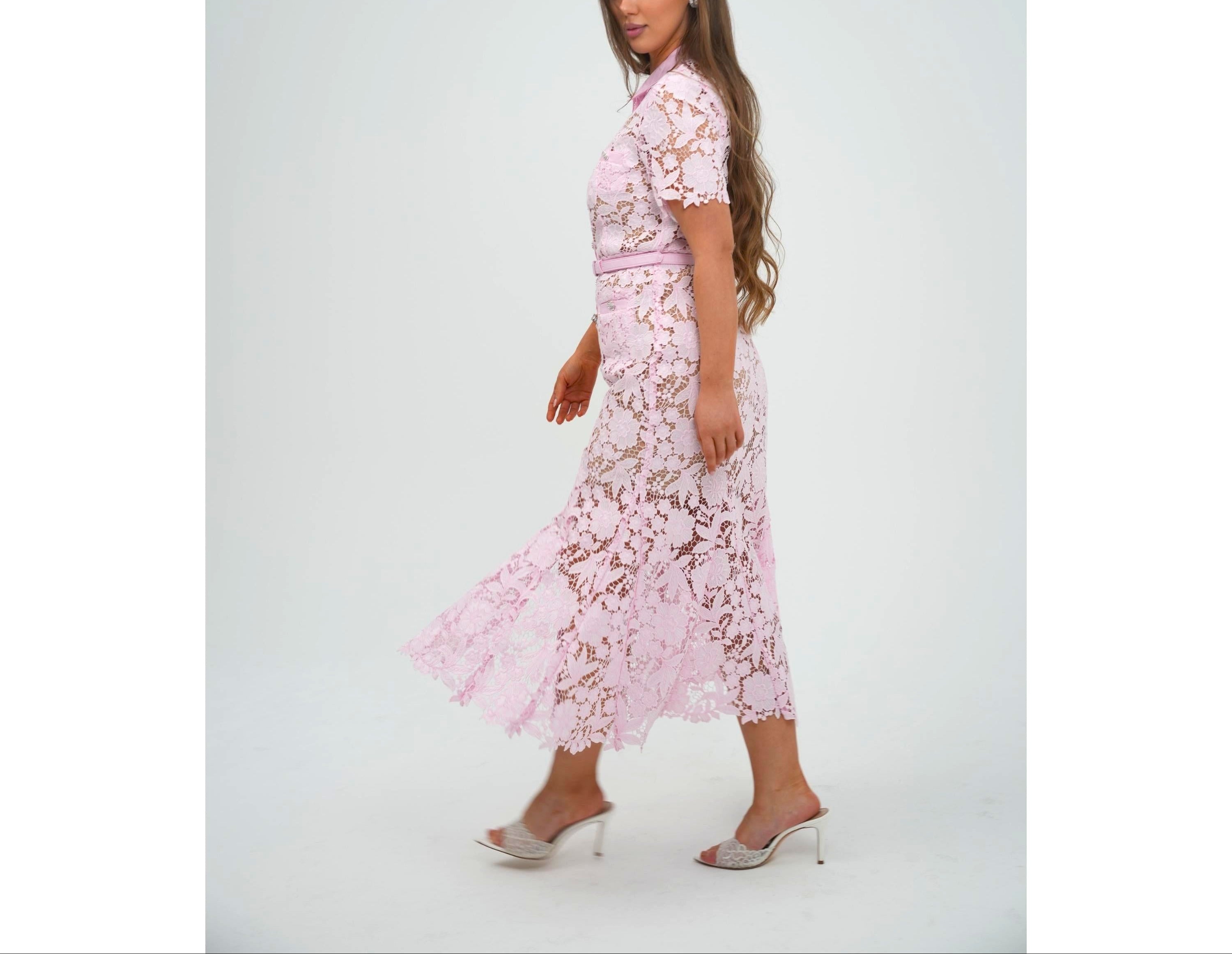 Pink Dantel Dress