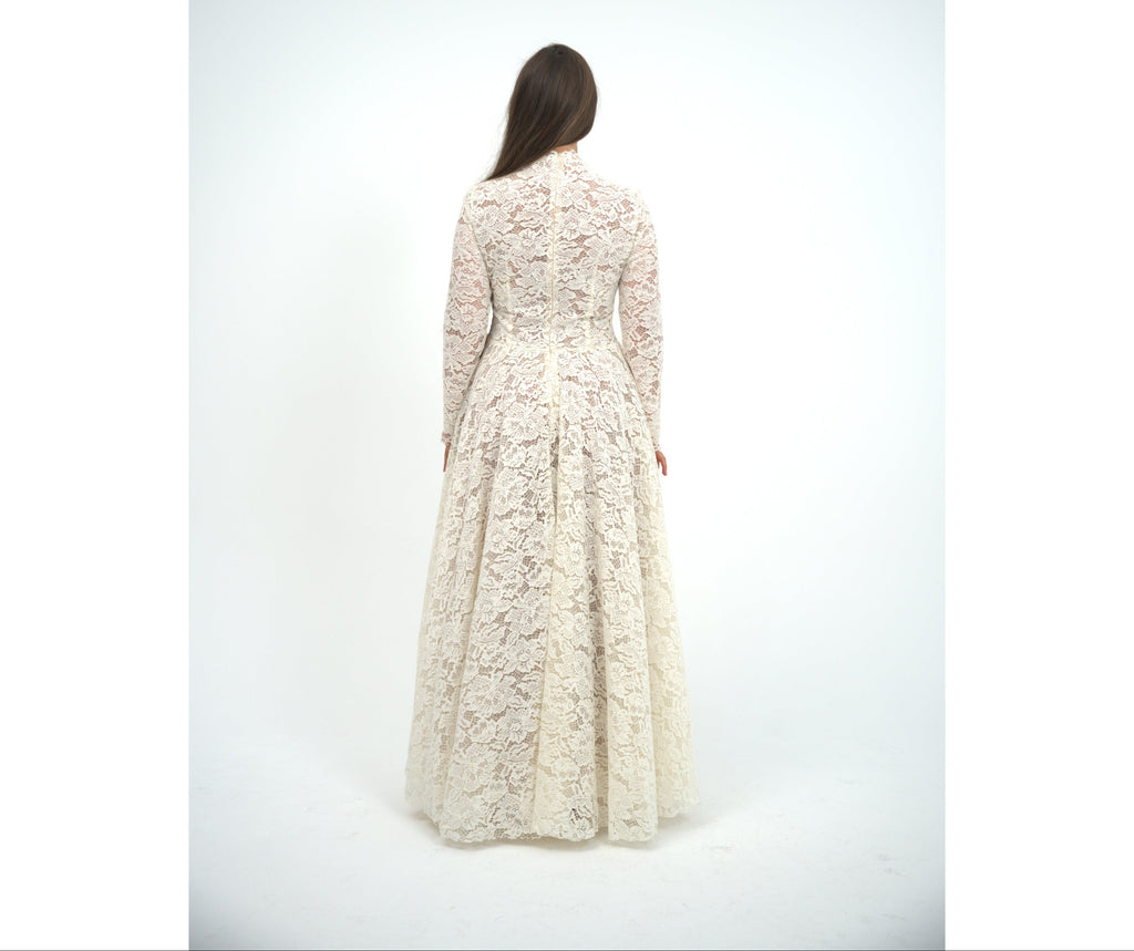 Wool Blend Cream Dress