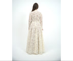 Wool Blend Cream Dress