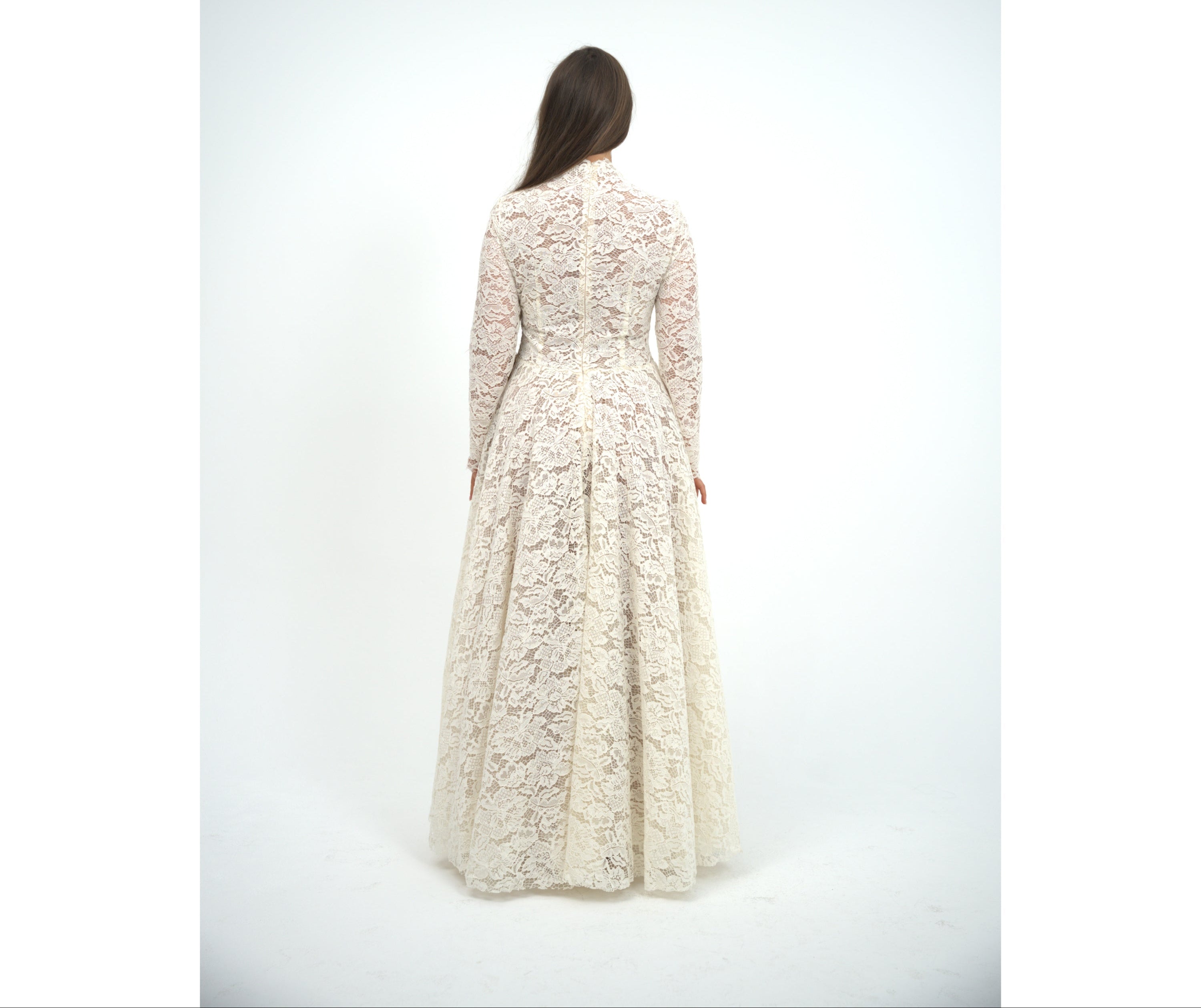 Wool Blend Cream Dress