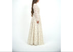 Wool Blend Cream Dress
