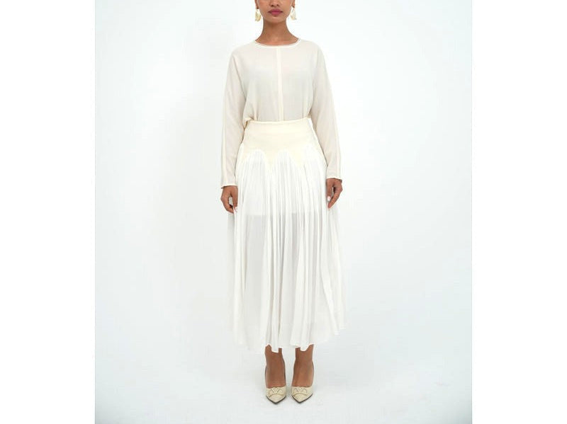 White Fringe Set
