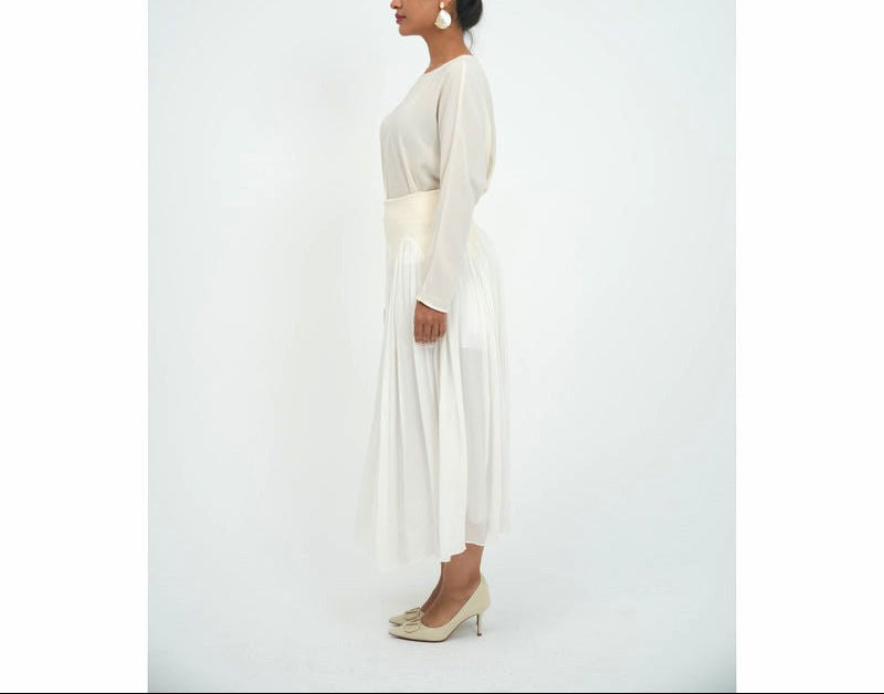 White Fringe Set