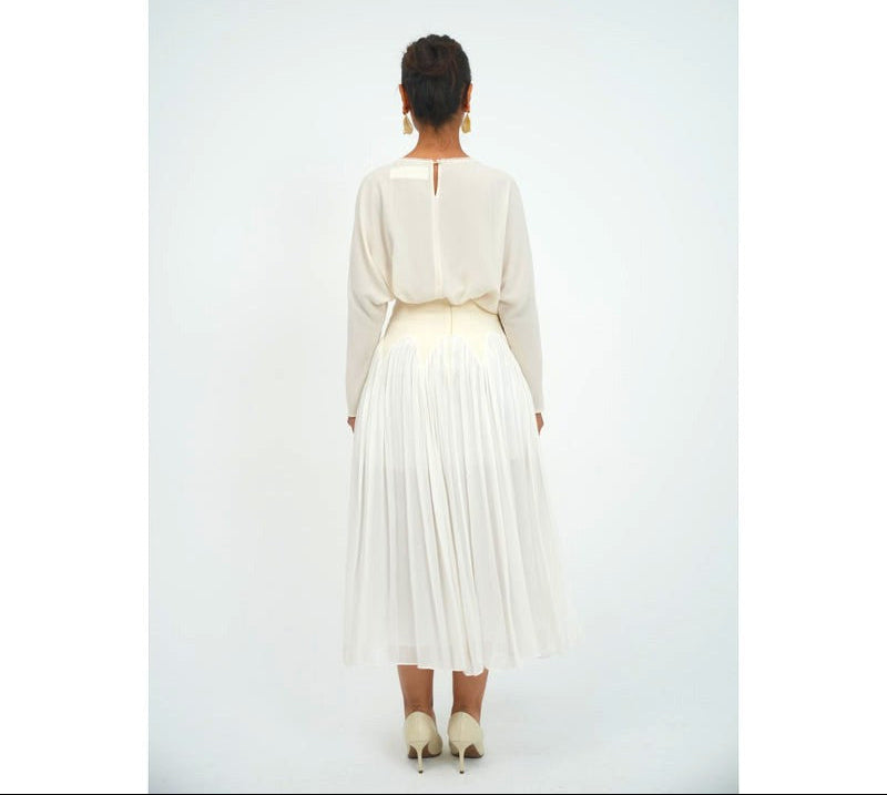 White Fringe Set
