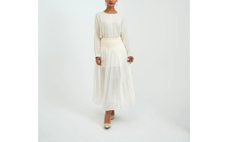 White Fringe Set