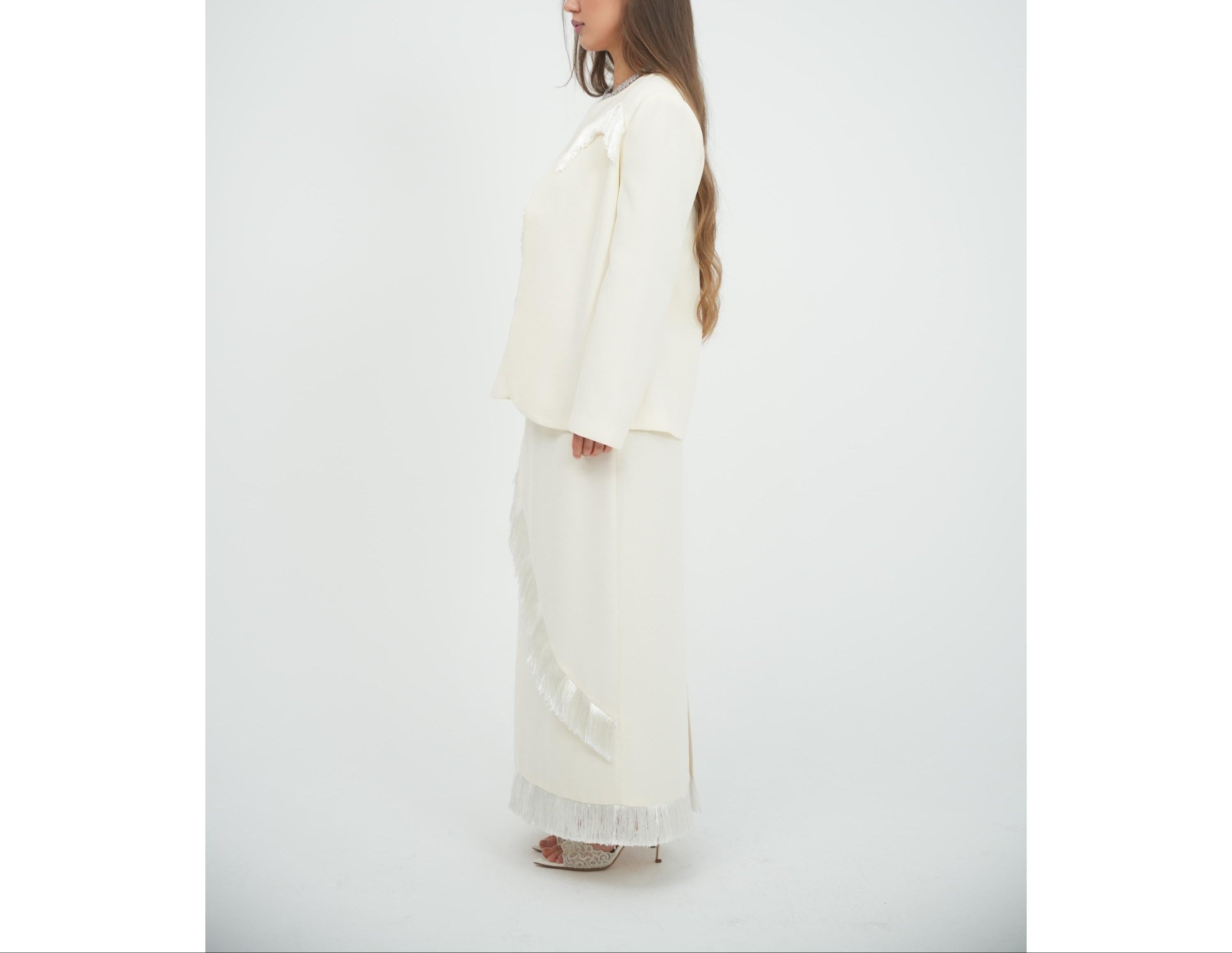 Hemline Fringe Set