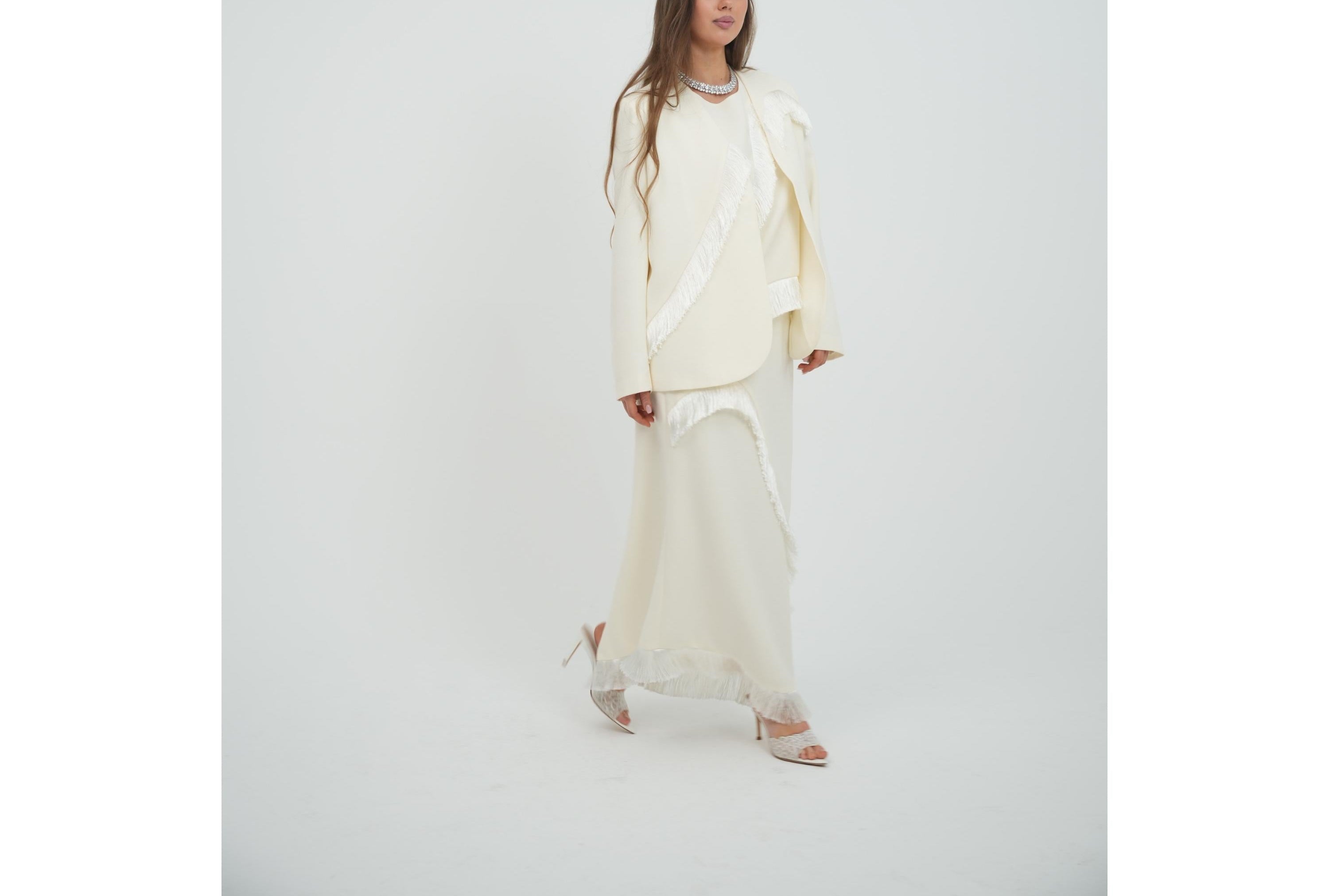 Hemline Fringe Set