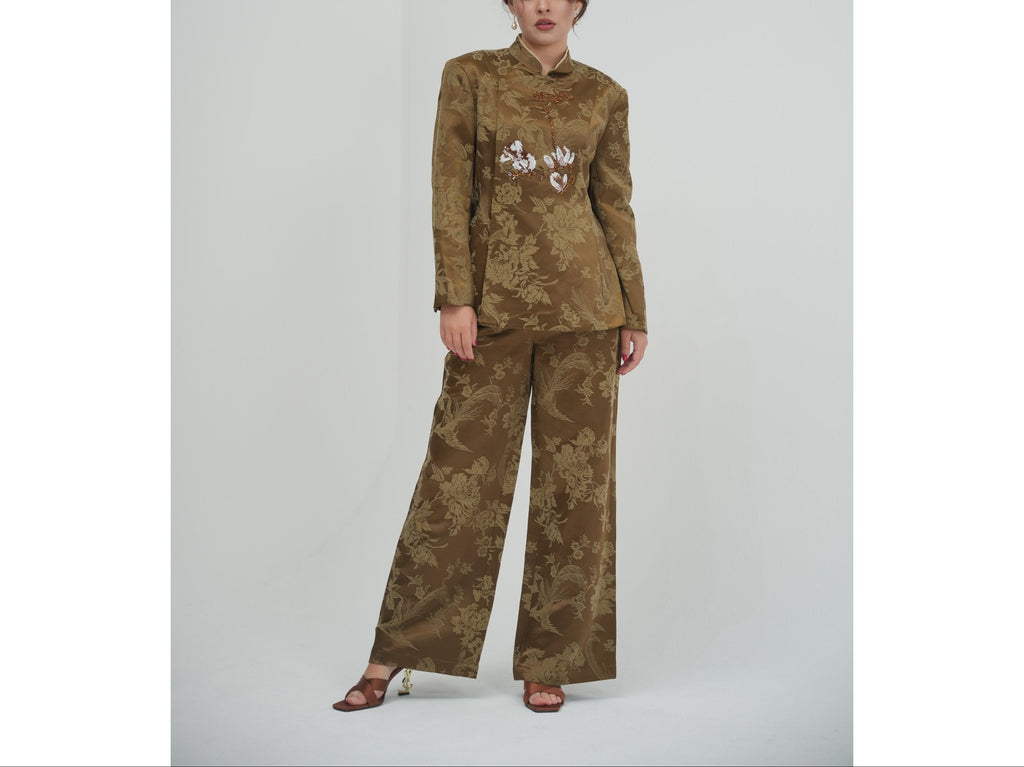 Embroidered Mandarian Tunic